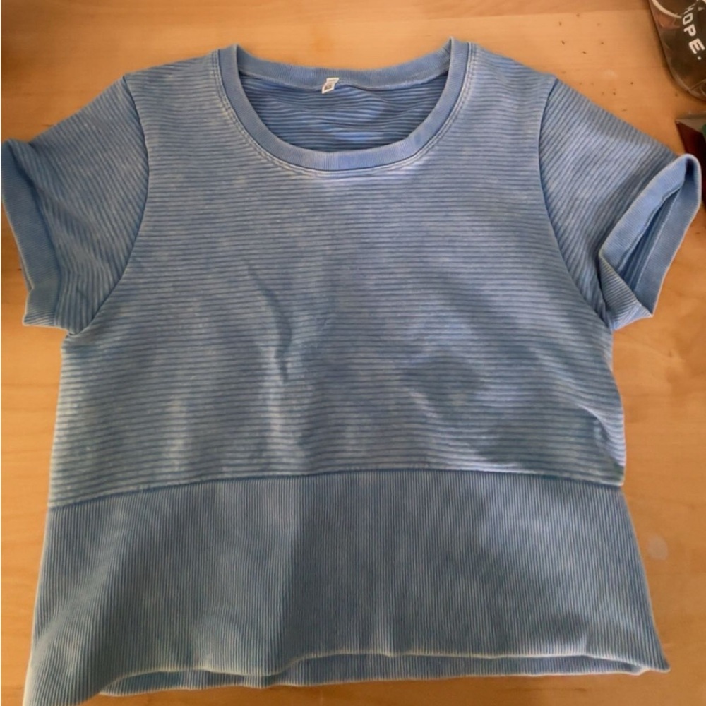 Aerie Blue Striped Women's Top